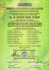 Piagam Penghargaan DR. H. Aswin Rose, Pekanbaru, 24 Desember 2011